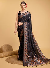 Photogenic Saree in Black Color